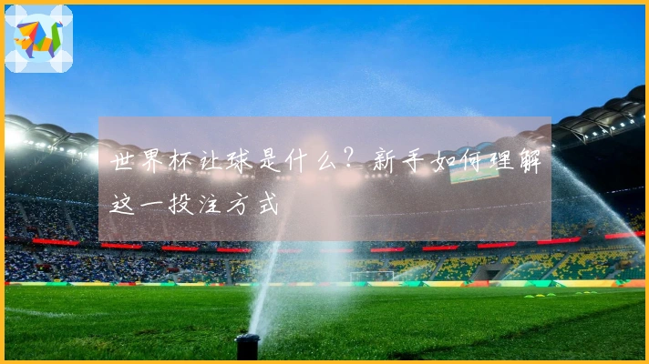 世界杯让球是什么？新手如何理解这一投注方式